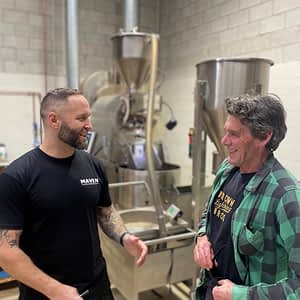 Mathew (Maven Coffee) and Tony (Raglan Roast)